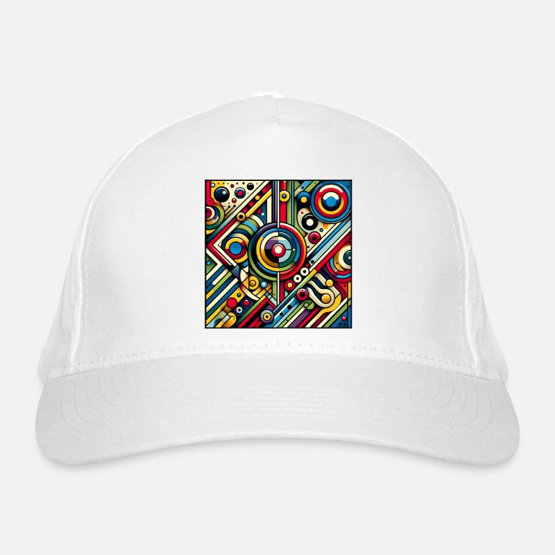 Neon Geometry — Circuit Pop Bio-Baseballkappe