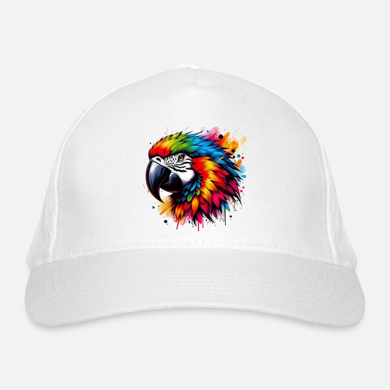 Papagei Bio-Baseballkappe