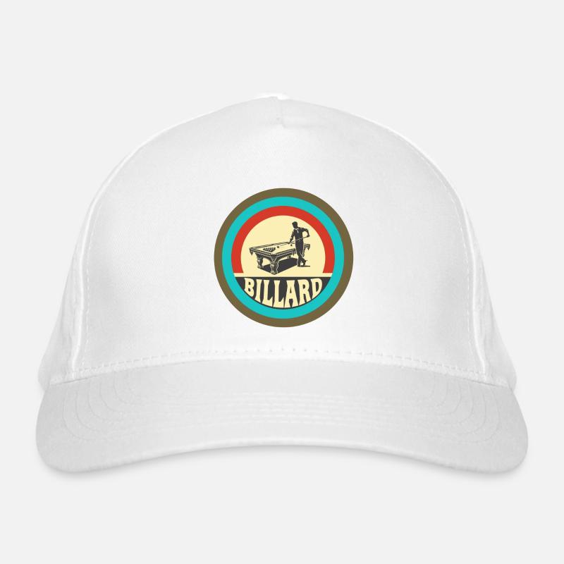 Billard Vintage Design Bio-Baseballkappe