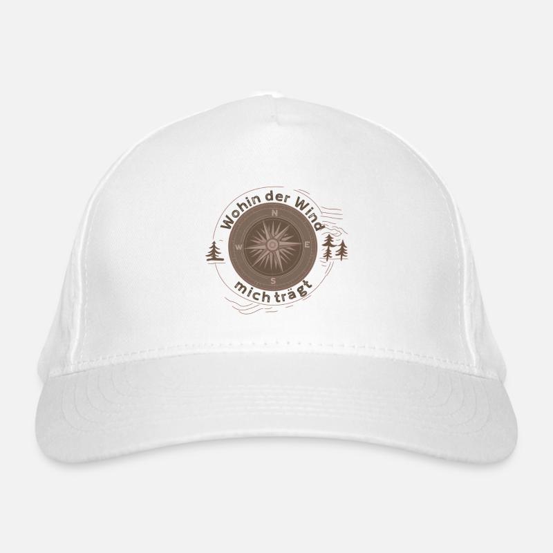 Là où le vent m’emmène – Conception de boussole Casquette classique bio