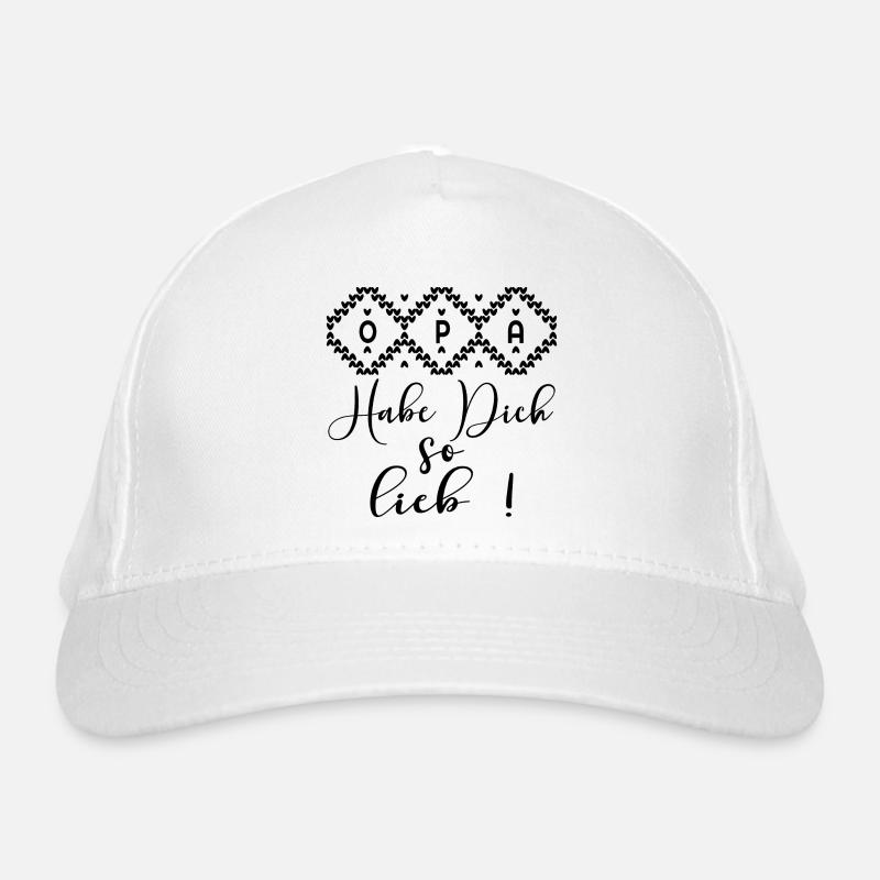 OPA HABE DICH SO LIEB - HERZ Bio-Baseballkappe