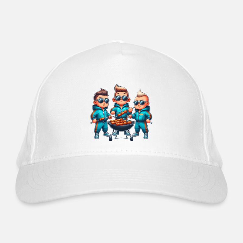 Coole Grill Freunde Bio-Baseballkappe