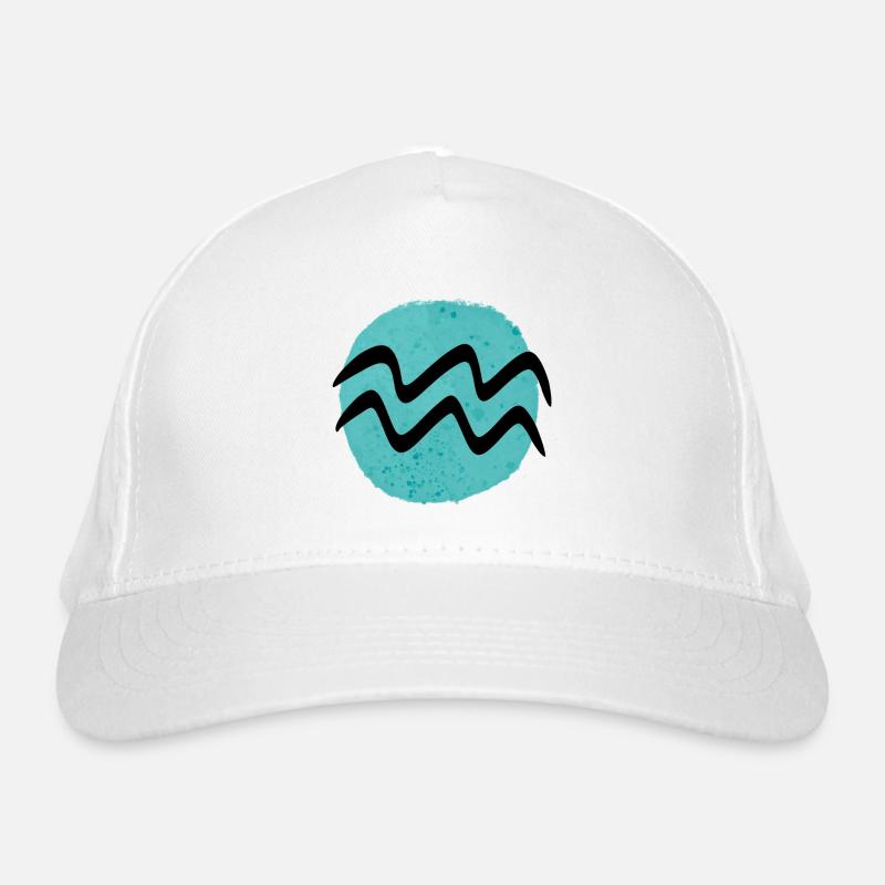 Zodiac sign Aquarius Organic Baseball Cap