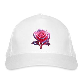 Chrom Rose - Bio-Baseballkappe - Weiß - Vorne