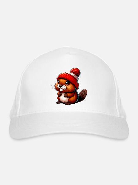 Bieber - Bio-Baseballkappe - Weiß