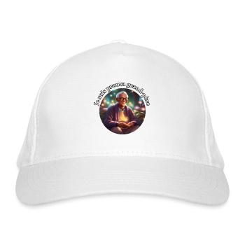 Future grandfather - Organic Baseball Cap - white - Front