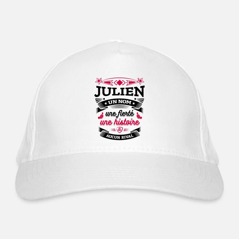 JULIEN UN NOM UNE FIERTÉ AUCUN RIVAL Casquette classique bio