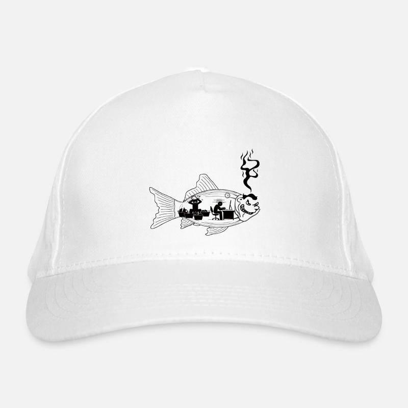 the fish stinks from the head Organic Baseball Cap