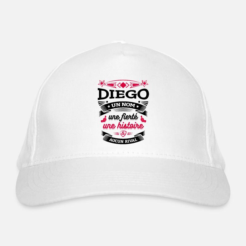 DIEGO UN NOM UNE FIERTÉ AUCUN RIVAL Casquette classique bio