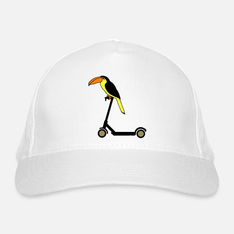 Tucan Rides Trottinette E Oiseau de Paradis Casquette classique bio