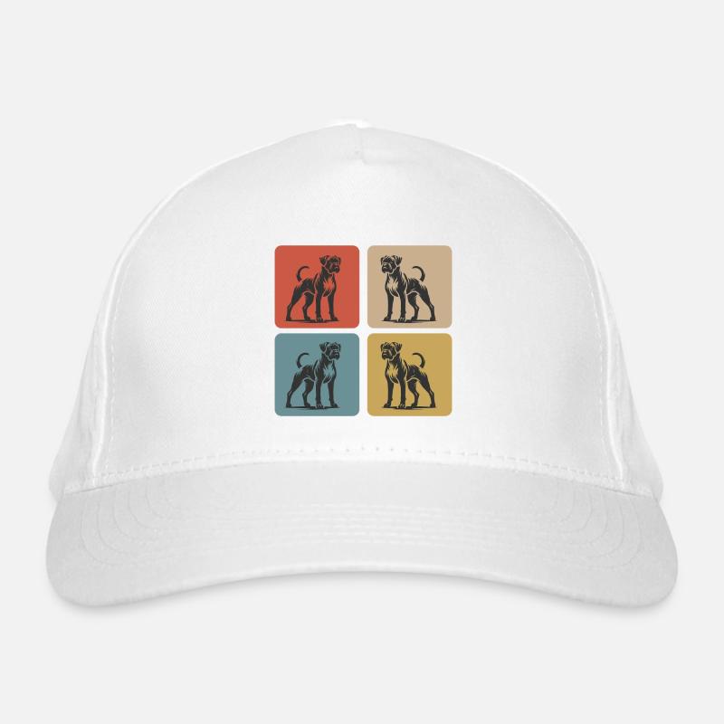 Boxer Chien Vintage Design Casquette classique bio