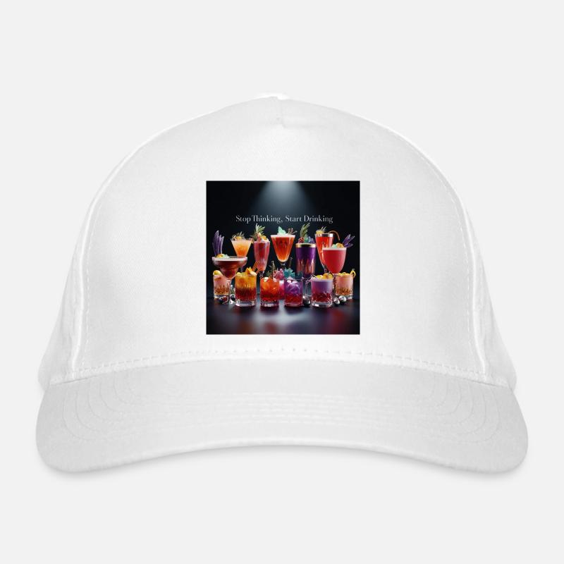 Cocktails with humorous text Organic Baseball Cap