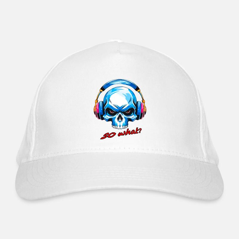 Schädel so what Bio-Baseballkappe
