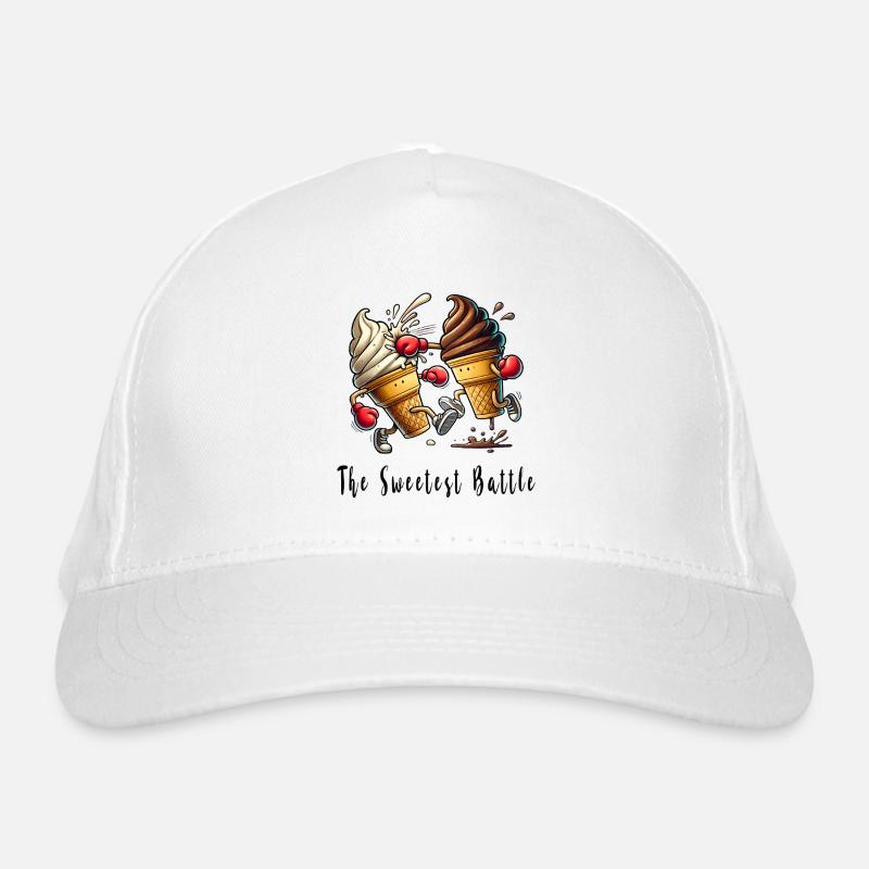 Der süße Wettkampf / Eiscreme Bio-Baseballkappe