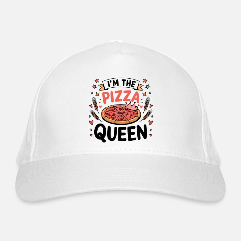 Ich bin die Pizza-Queen Bio-Baseballkappe