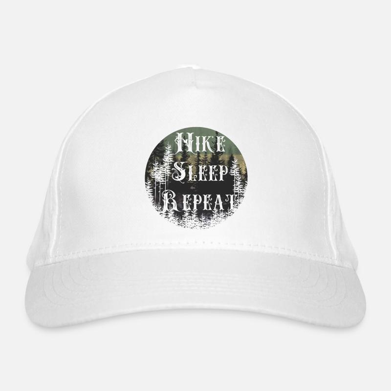 Fais répéter le sommeil – Round de la silhouette de la forêt Casquette classique bio