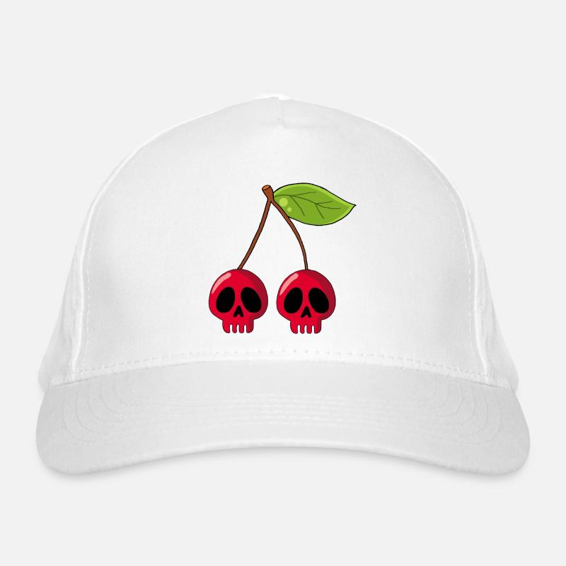 Kirsch-Schädel Bio-Baseballkappe