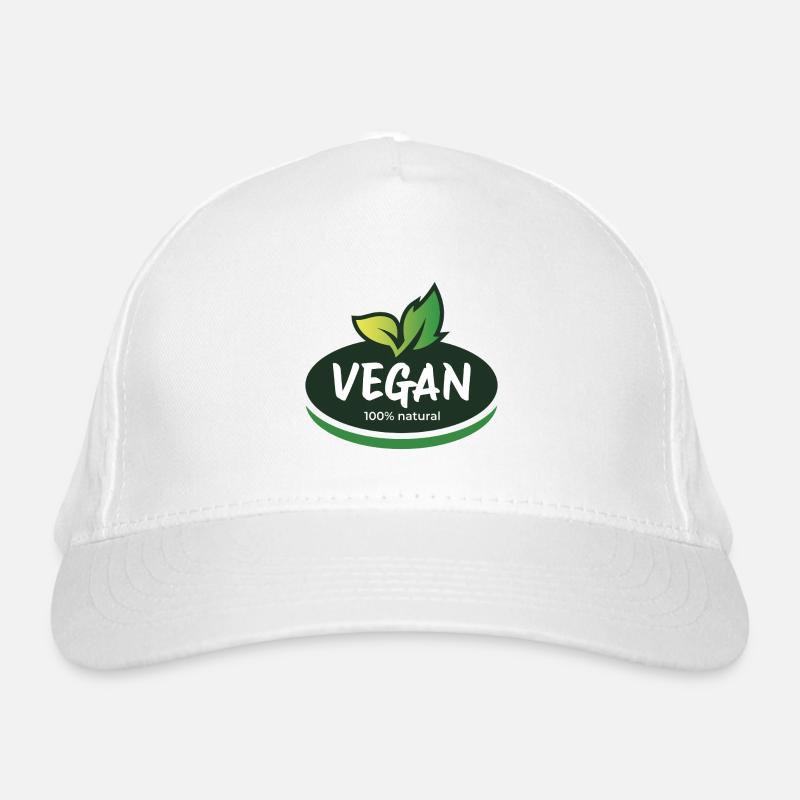 Végétalien 100 % naturel. Choix conscient Casquette classique bio