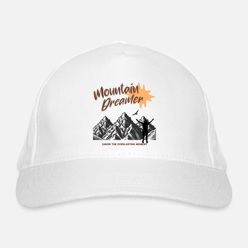 Mountain Dreamer - Bio-Baseballkappe - Weiß