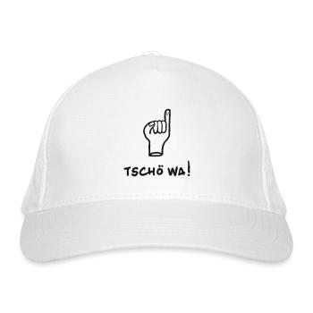 Aachen - Tschö wa! - Bio-Baseballkappe - Weiß - Vorne