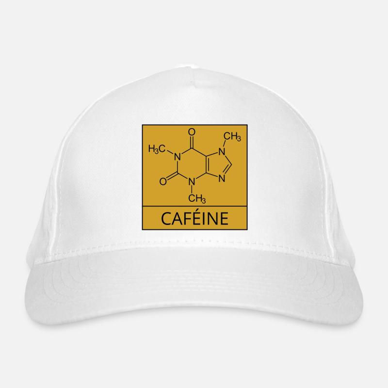 molécule de caféine Casquette classique bio