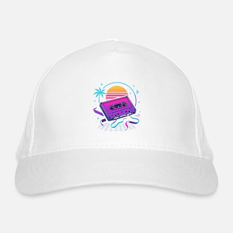 Retro Mixtape Vibes Bio-Baseballkappe