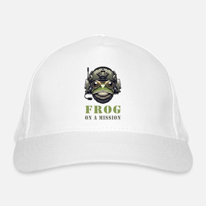 Military frog in action Organic Baseball Cap