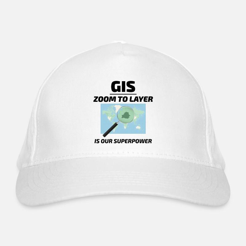 GIS Zoom to Layer Mapping Geospatial Tech Organic Baseball Cap