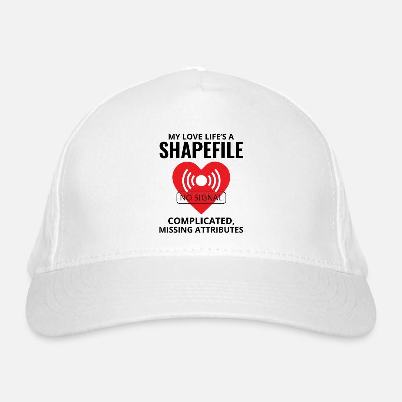 Shapefile Analyste SIG Humour Technologie géospatiale Casquette classique bio
