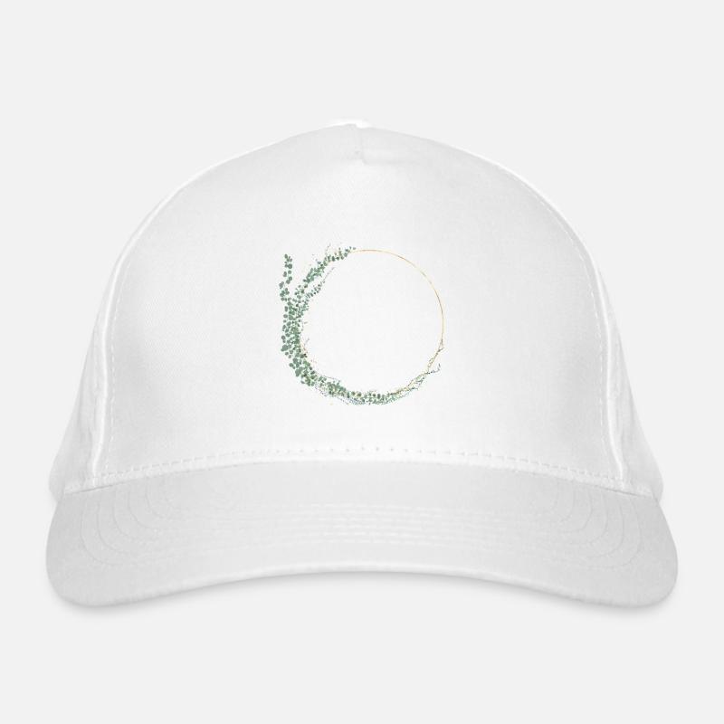 Eucalyptus wreath, personalizable Organic Baseball Cap