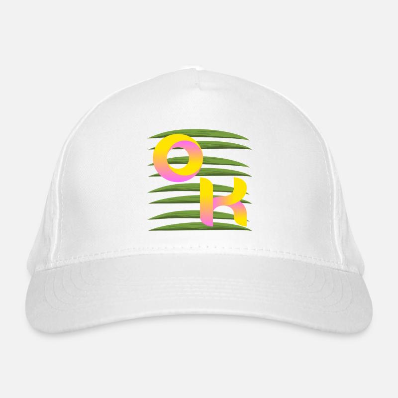 SUMMER PALM TREES OK Organic Baseball Cap