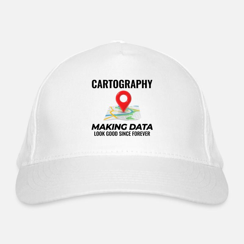 Cartography Data Look Good Map GIS Organic Baseball Cap