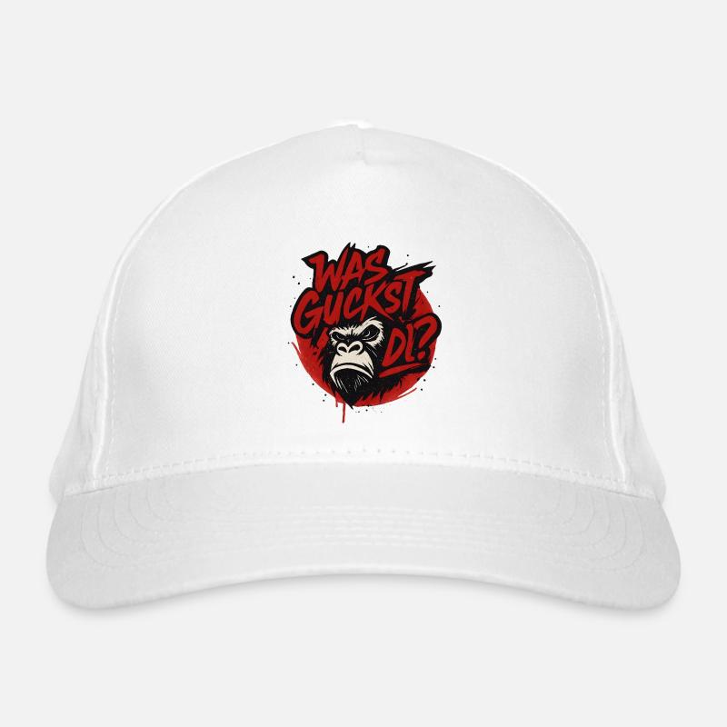 Was guckst du? Bio-Baseballkappe