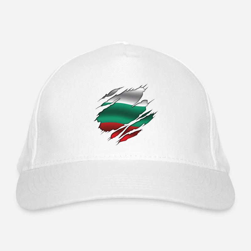 Bulgaria Flag - Bulgaria - Torn Flag Organic Baseball Cap