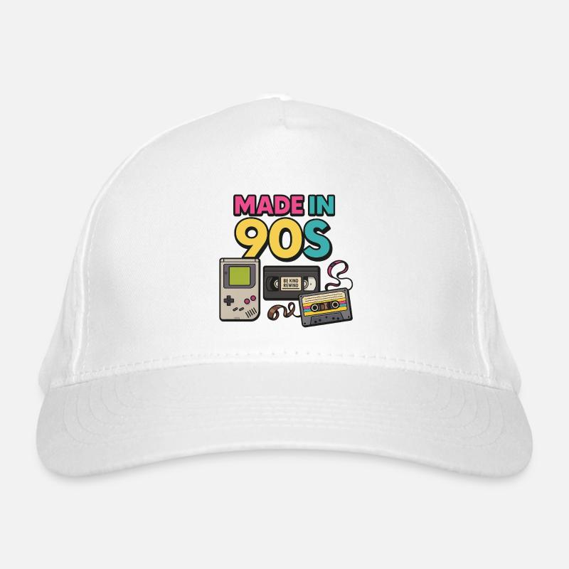 Made in the 90s (Retro Design) Bio-Baseballkappe