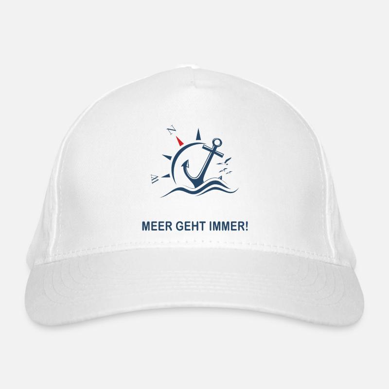 The sea always works Organic Baseball Cap