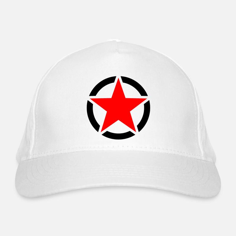 Roter Stern Bio-Baseballkappe