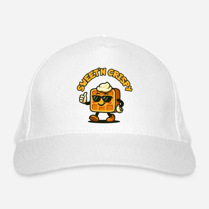 Sweet'n Crisp Waffel-Maskottchen Bio-Baseballkappe