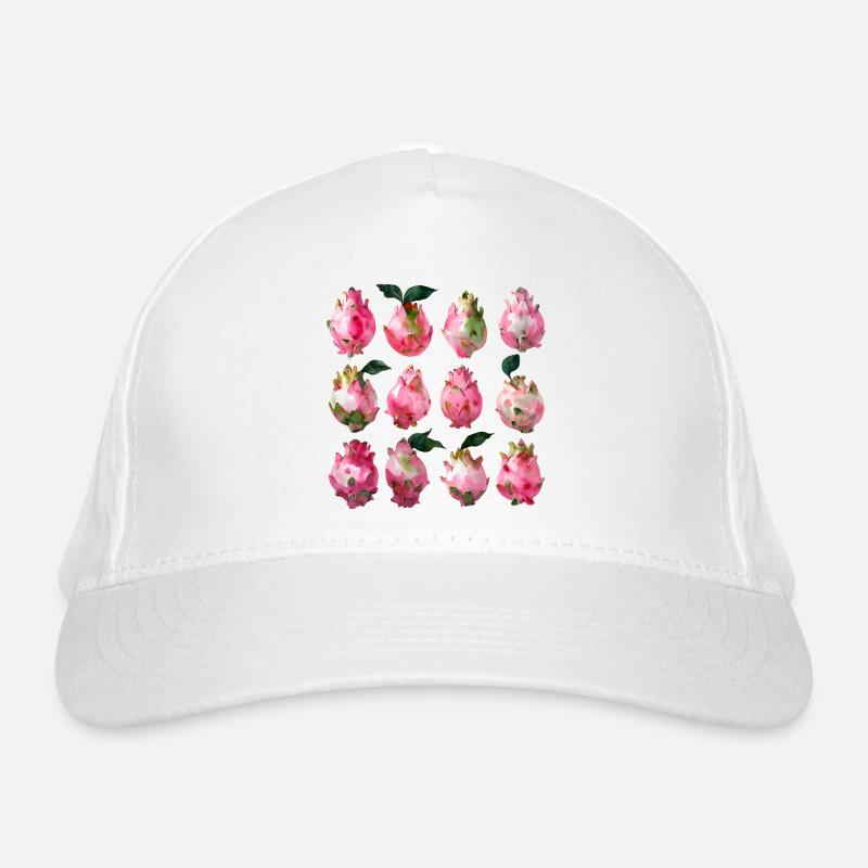 Art exotique de l’aquarelle Pitaya Casquette classique bio