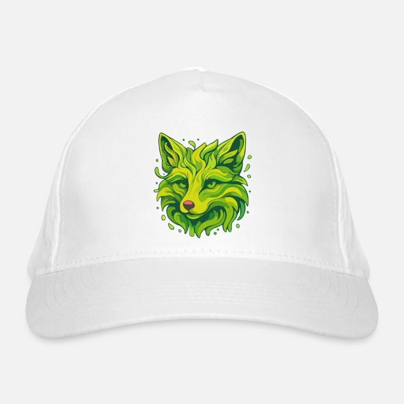 Renard néon - Casquette classique bio - blanc