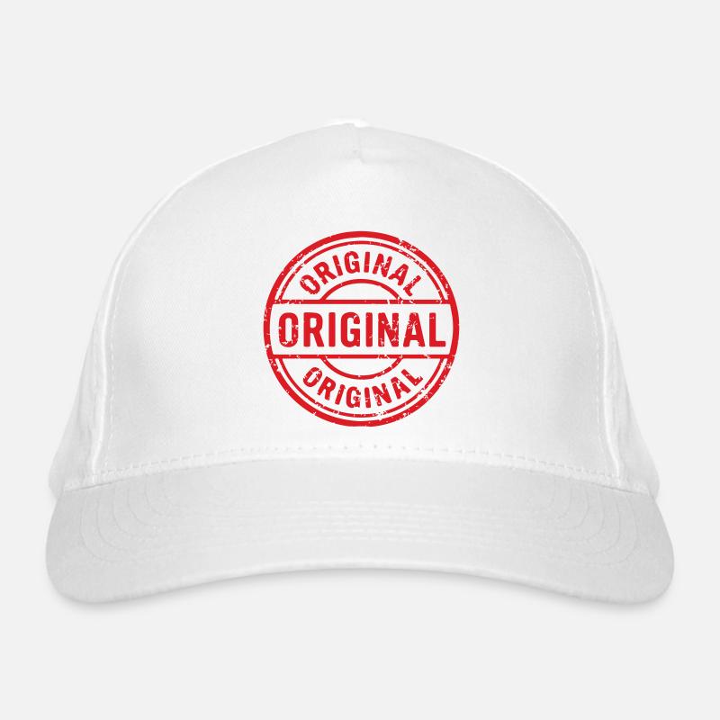 Original Stamp logo. Original Rubber Stamp design Organic Baseball Cap
