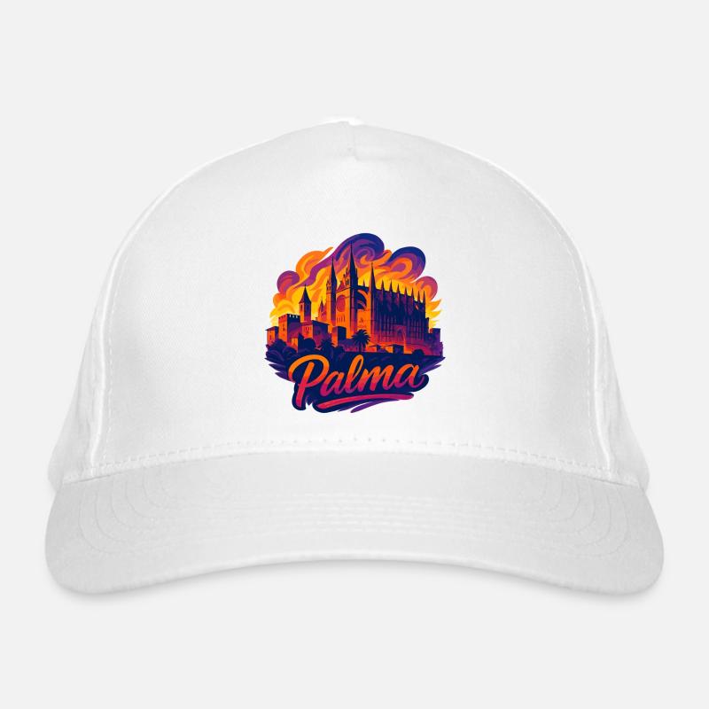 Palma Capital Mallorca Silhouette Gift Organic Baseball Cap