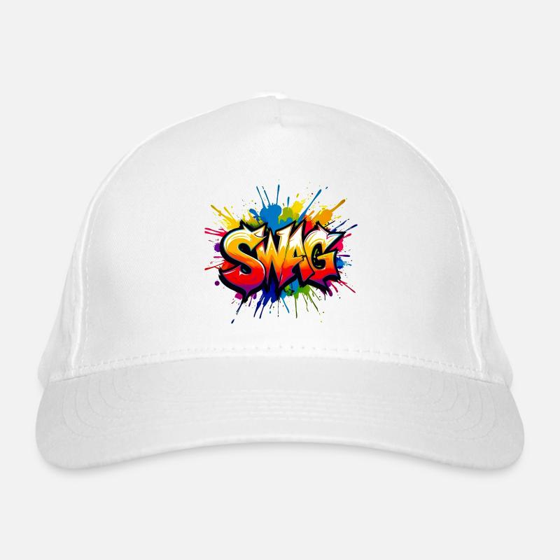 Style graffiti expressif avec des couleurs vives Casquette classique bio