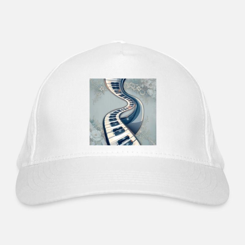 Route des notes de musique en spirale Casquette classique bio