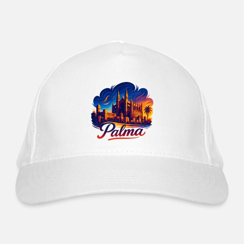 Palma Capital Mallorca Silhouette Gift Organic Baseball Cap