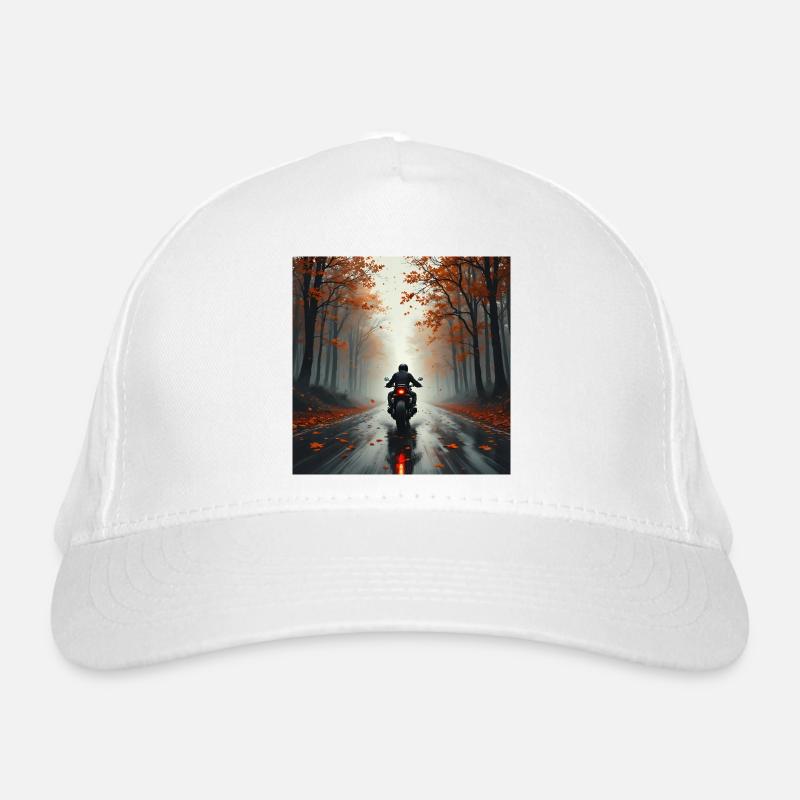 Ride The Fall - Bio-Baseballkappe - Weiß
