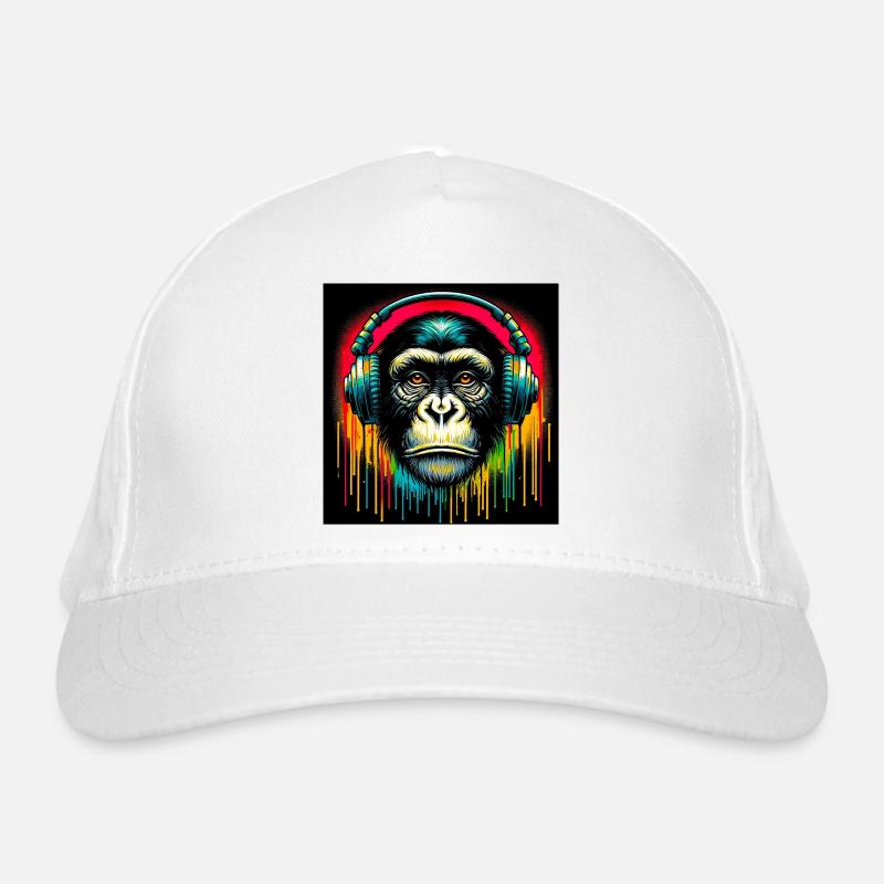 Chimpanzee Monkey Organic Baseball Cap