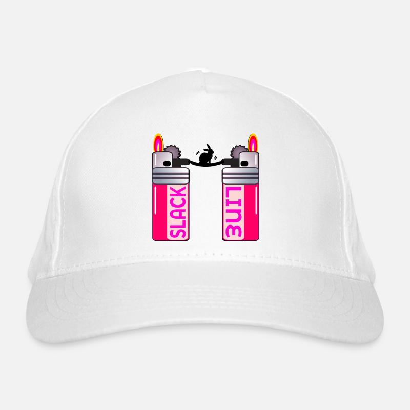 RABBIT SLACKLINING LIGHTER Organic Baseball Cap