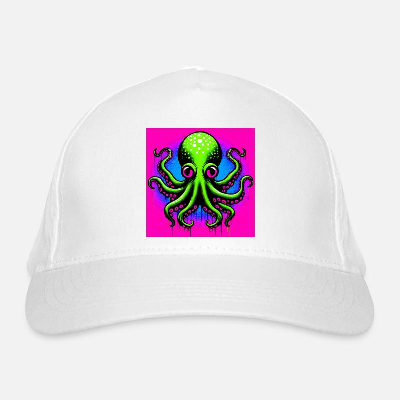 Krake Bio-Baseballkappe