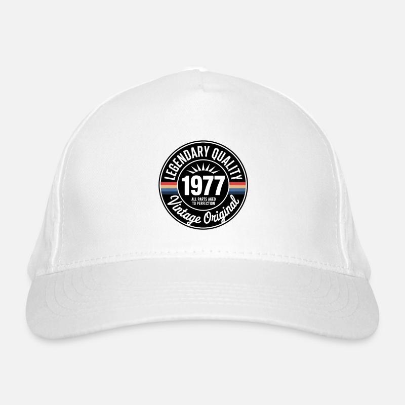 Millésime 1977 Logo de qualité Casquette classique bio